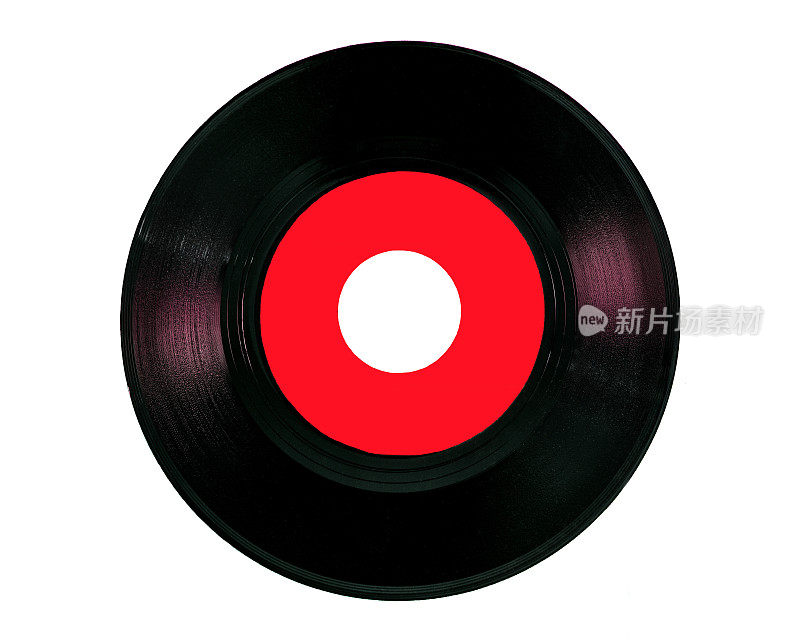 红色乙烯基光盘45 RPM